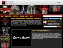 Tablet Screenshot of dchauntedhouses.com
